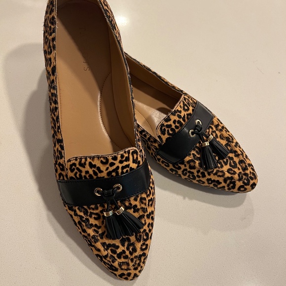 Talbots Francesca Leopard Driving Flats - Picture 2 of 7
